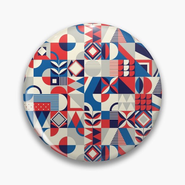 Item preview, colorful geometric shape mosaic designed and sold by Art JSMY.