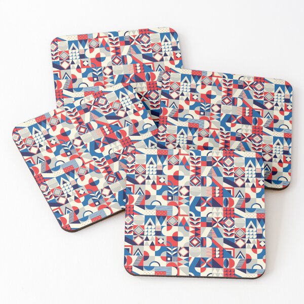 Item preview, colorful geometric shape mosaic designed and sold by Art JSMY.