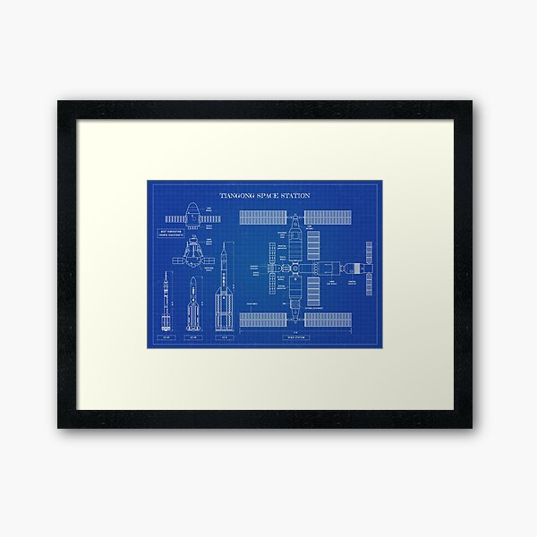 Artikel-Vorschau von Tiangong Space Station (Blueprint), designt und verkauft von BGALAXY.