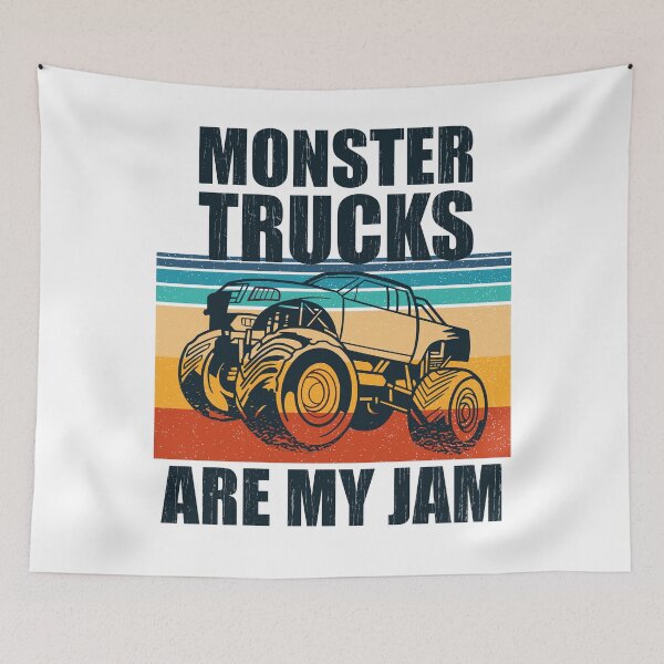 Item preview, Los camiones monstruo son mi mermelada Vintage Retro Sunset designed and sold by justjonboy.