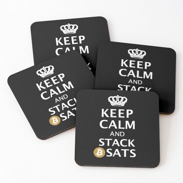 Item preview, Keep Calm And Stack Sats I Bitcoin designed and sold by Grimbart.