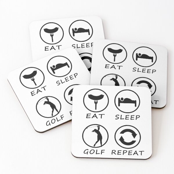 Item preview, Eat Sleep Golf Repeat designed and sold by teledesign.