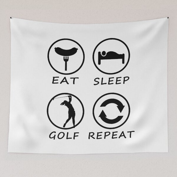 Item preview, Eat Sleep Golf Repeat designed and sold by teledesign.