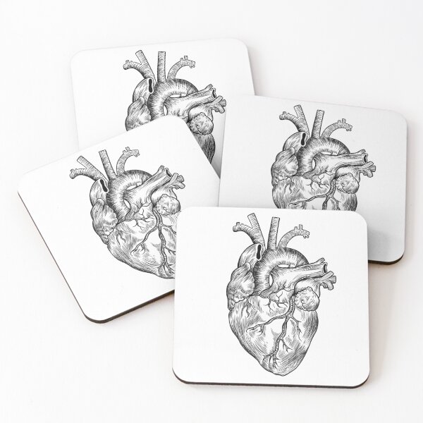 Item preview,  Anatomical Heart - Black Line Heart designed and sold by LaGode.