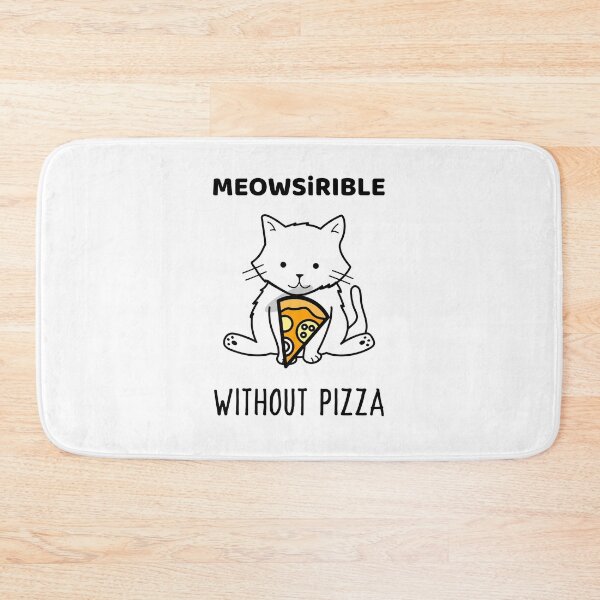 Item preview, Derpy Cat With Pizza | Playful Kitten Pate designed and sold by The-ItemShop.