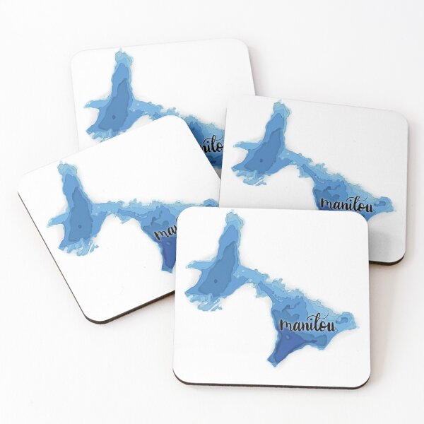 Item preview, Lake Manitou Topography Art designed and sold by For Art Sake.
