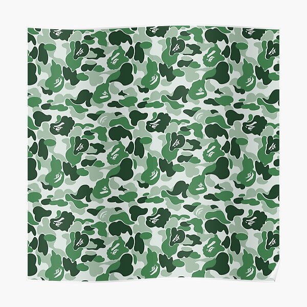 Bape Camo Green Posters | Redbubble