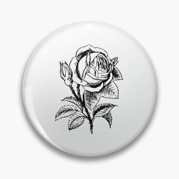 Item preview, Black ink rose  designed and sold by RirisGlam.