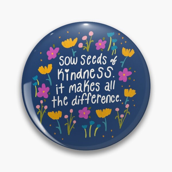 Item preview, Sow Seeds of Kindness - Inspiration Quote - Colorful Florals designed and sold by morgansgoods.