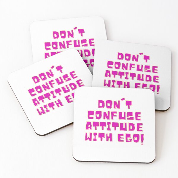Item preview, DON'T CONFUSE ATTITUDE WITH EGO- ATTITUDE, EGO,  designed and sold by FLIRTAASAN.