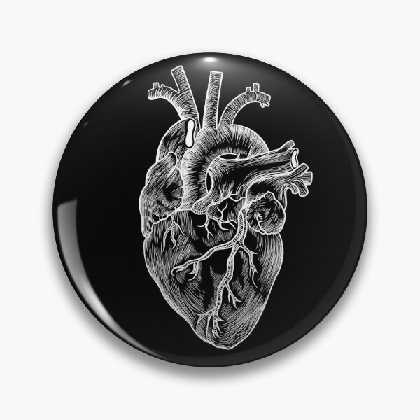 Item preview, Anatomical Heart - White Line Heart designed and sold by LaGode.