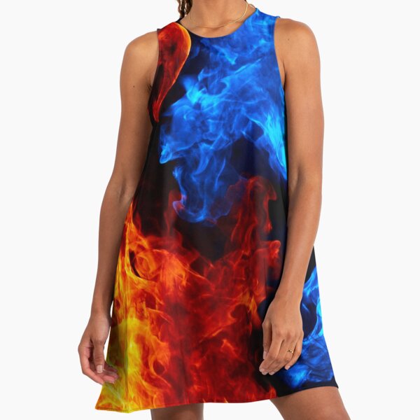 Blue Flame Dresses for Sale | Redbubble Blue Flame Dresses for Sale | Redbubble