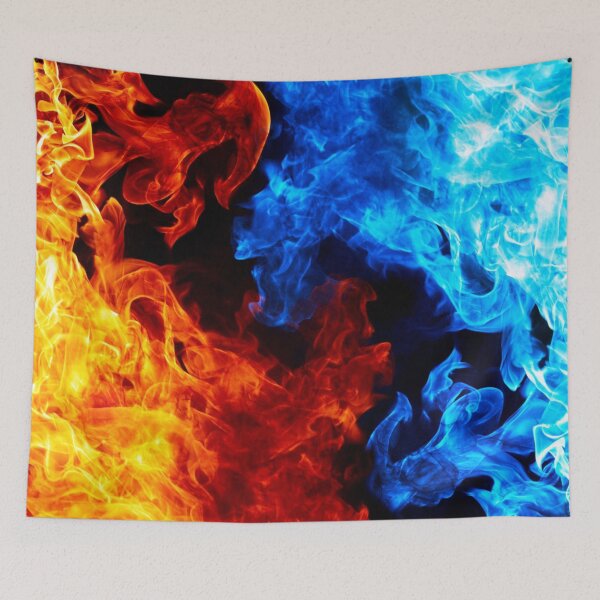 Item preview,  Red and blue fire pattern designed and sold by Doninni.