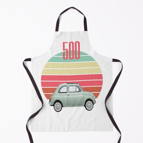 Item preview, Vintage Fiat 500,pink pastel rainbow sunset round design designed and sold by MiloHarris.
