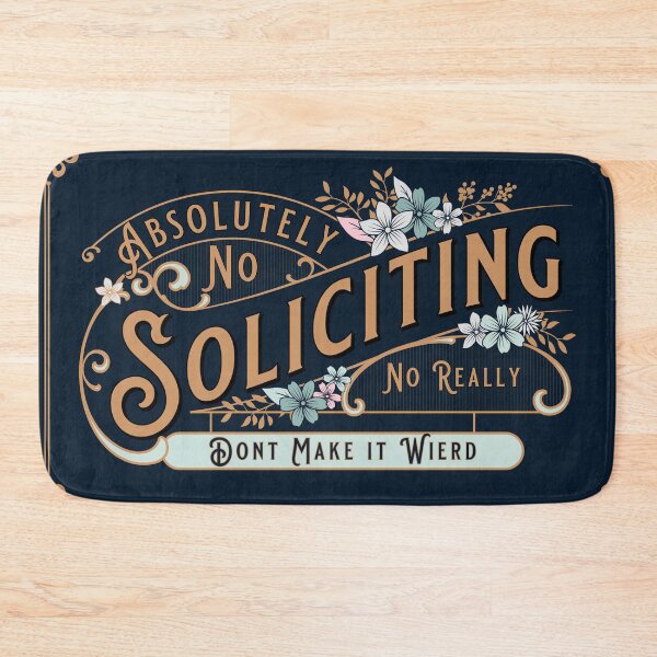 Item preview, No Soliciting designed and sold by MoltoBella-Art.