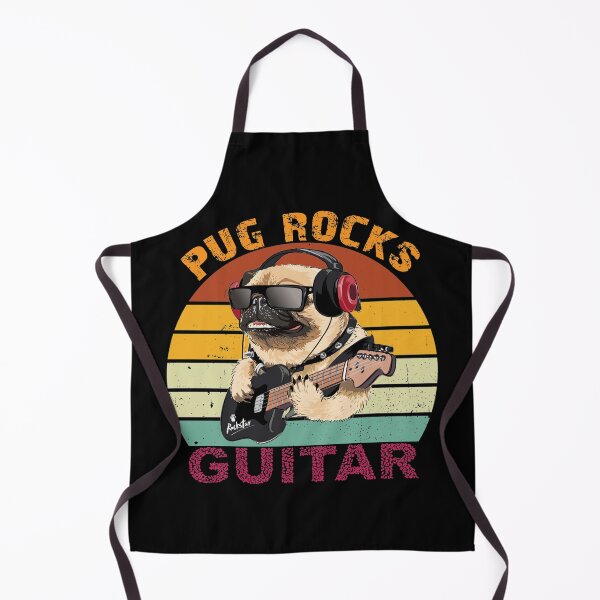 Item preview, Pug Dog Playing Guitar Its Rocks-funny designed and sold by sriniboss758.
