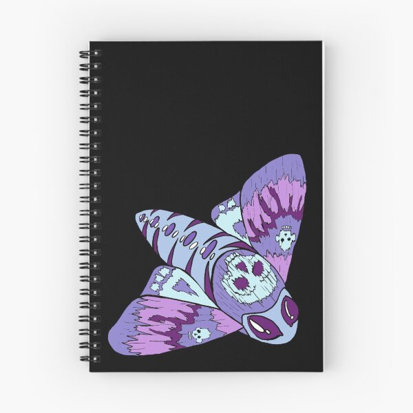 Item preview, blue goth moth skull designed and sold by HGothMoths.