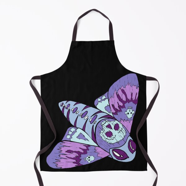 Item preview, blue goth moth skull designed and sold by HGothMoths.