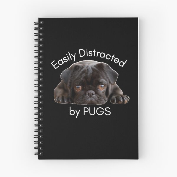 Item preview, Easily Distracted by Pugs Essential T-Shirt designed and sold by kstrafen.