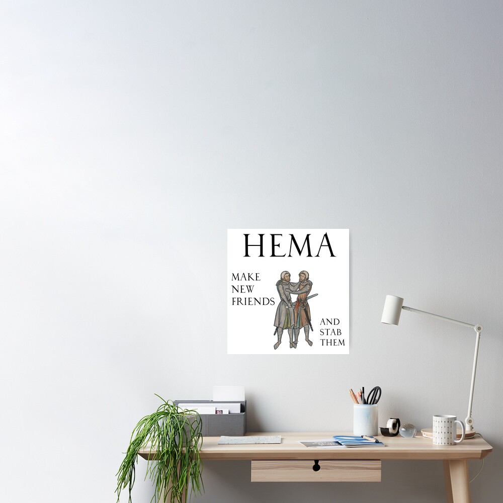 officieel goedkeuren bolvormig HEMA - Make New Friends And Stab Them" Poster for Sale by emovendo |  Redbubble