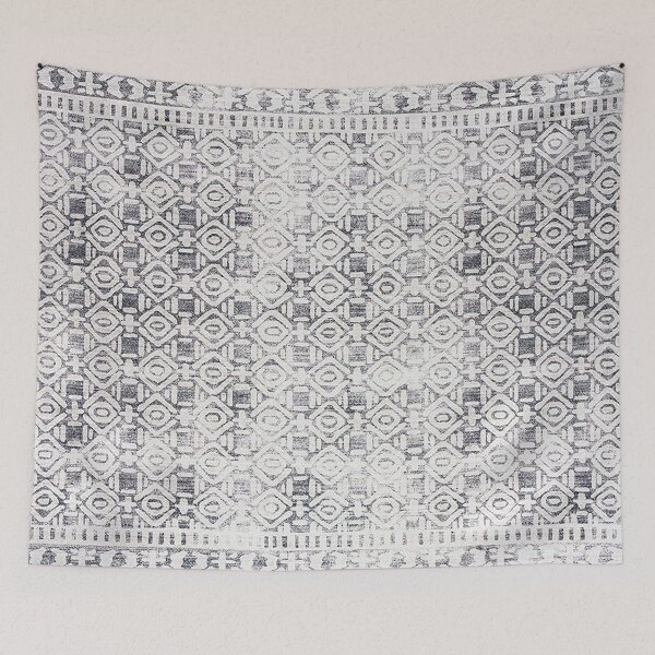 Item preview,  Luna Distressed Tribal Stripe - Gray Beige designed and sold by W. Chahir®.