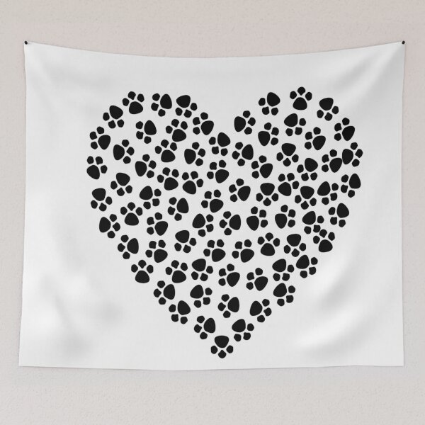 Item preview, love heart dog feet designed and sold by GLORY-LIFE.