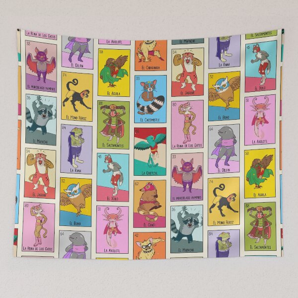 Item preview, Mexican Luchador Loteria Cards designed and sold by SLAG-Creative.