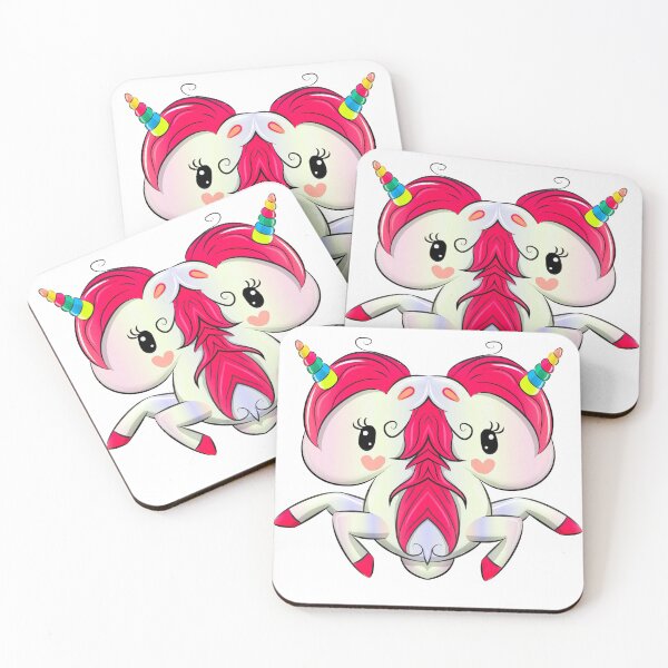 Item preview, Super sweet two headed unicorn designed and sold by Takemeforaride.