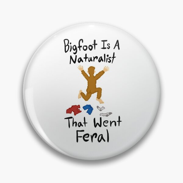 Item preview, Bigfoot Feral Naturalist - color & white background designed and sold by EcoElsa.