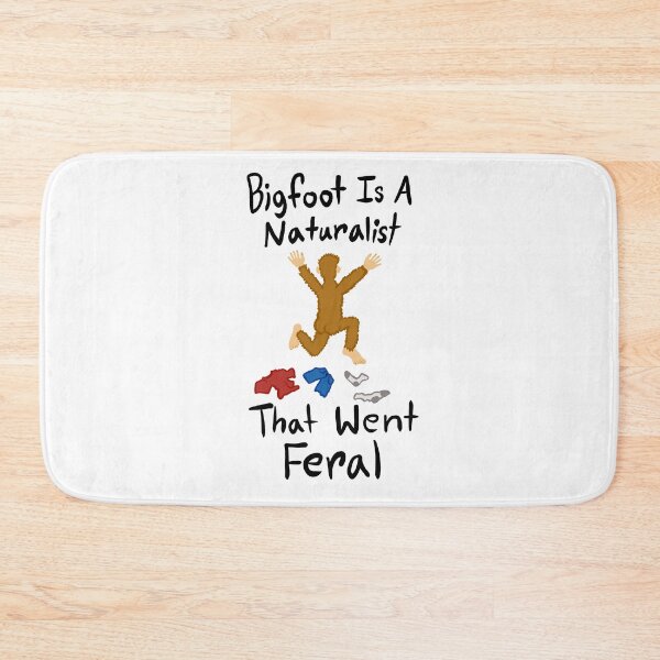 Item preview, Bigfoot Feral Naturalist - color & white background designed and sold by EcoElsa.