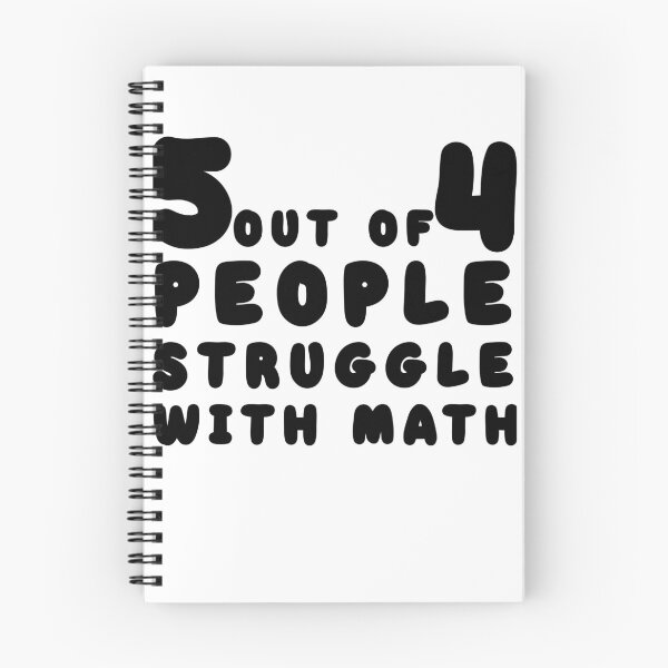Item preview, 5 out of 4 people struggle with math designed and sold by Simoel12.