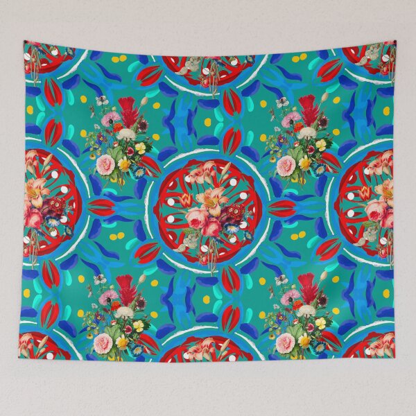 Item preview, Summer citrus ,boho,floral Mediterranean style ,pattern  designed and sold by MariaMarinova.