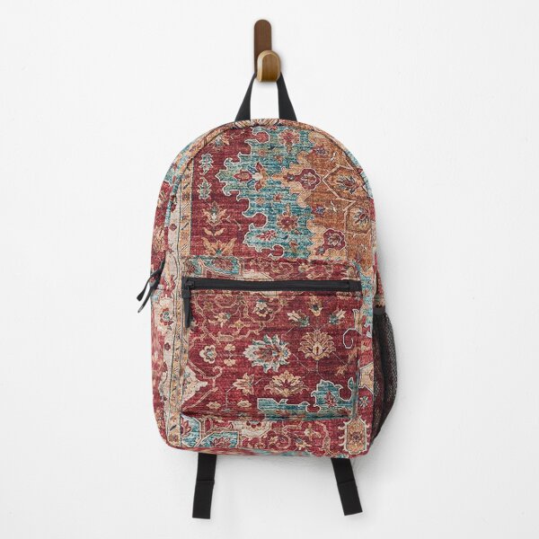 Item preview, Distressed Vintage Medallion - Brick Red, Blue, Beige designed and sold by W. Chahir®.