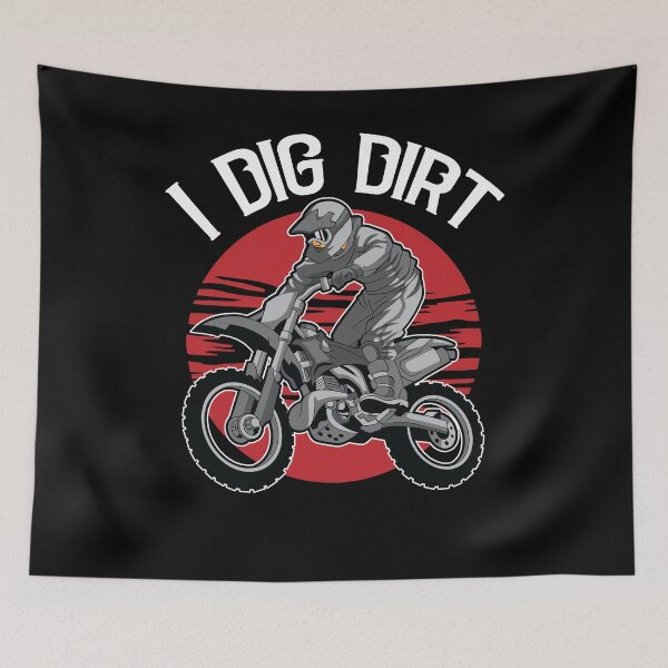 Item preview, I Dig Dirt Motocross Off Road Dirt Bike Rider Dirt Biking  designed and sold by Rzelemenz.