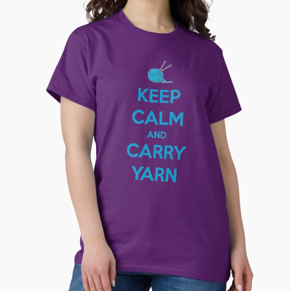 Item preview, Knitting Gifts for Knitters - Keep Calm and Carry Yarn - Funny Gift Ideas for Knitters & Crochet Lovers designed and sold by merkraht.
