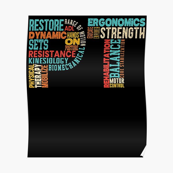 PT Physiotherapeutin Physiotherapie Poster