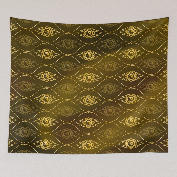 Item preview, Katy Perry Never Really Over Gold Batik Pattern Gold Background 1 designed and sold by cryaboutitnow.