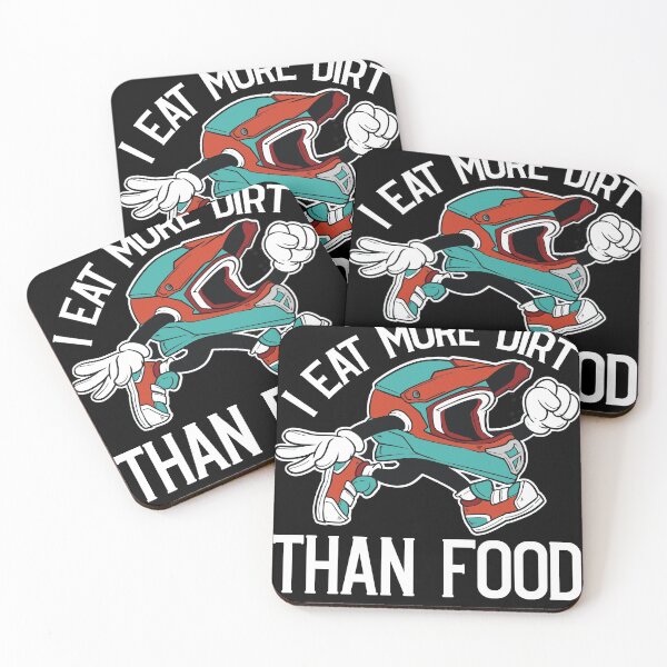 Item preview, I eat more Dirt than Food Motocross Dirt Bike Dirt Biking  designed and sold by Rzelemenz.