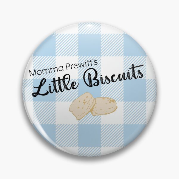 Pin Biscuits Checkered Blue Pin