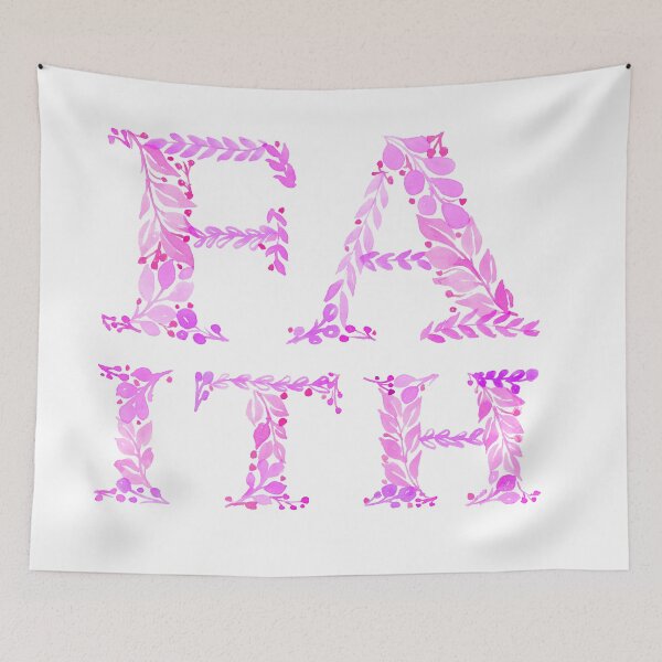Item preview, Faith in pink designed and sold by Rachel Dash-Williams Creative.
