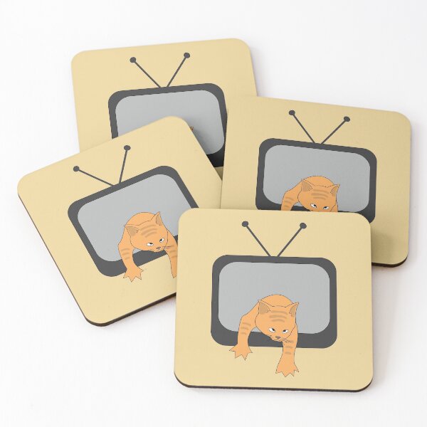 Item preview, Sadacat Scary Cat Coming Out of TV designed and sold by NamColors.