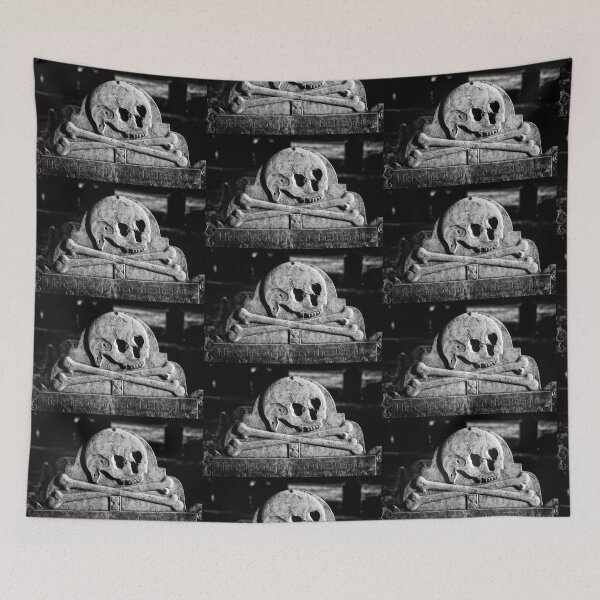 Item preview, Skull and Crossbones on Early American Tombstone designed and sold by Stephen Orsillo.