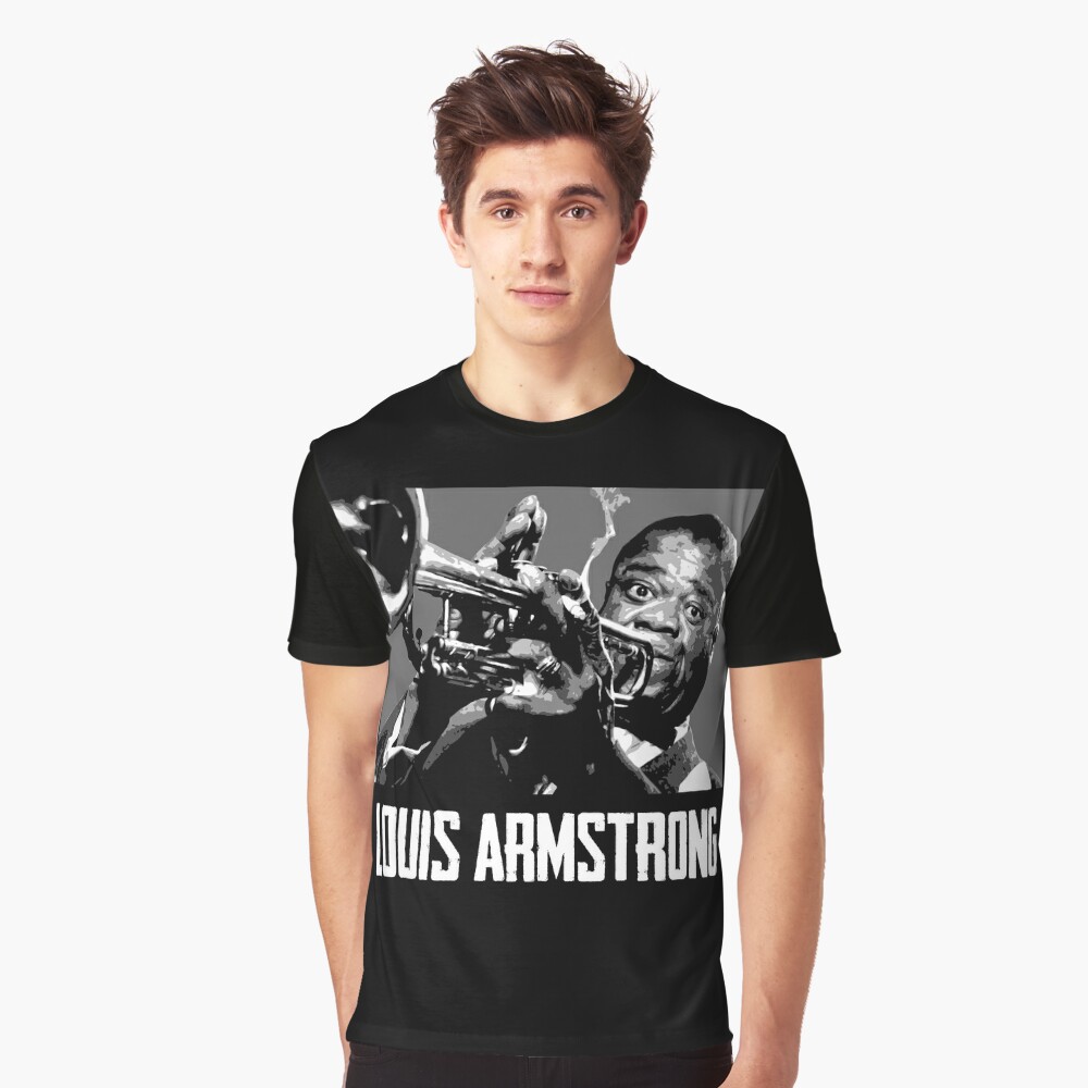 Louis Armstrong. Louis Daniel Armstrong. Satchmo. Satch. Pops. Louie  Essential T-Shirt for Sale by Andika Bahtiar