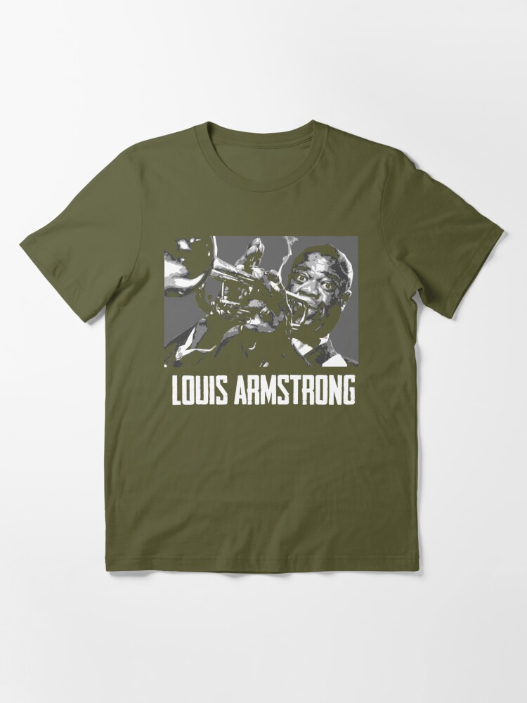 Louis Armstrong. Louis Daniel Armstrong. Satchmo. Satch. Pops. Louie  Essential T-Shirt for Sale by Andika Bahtiar
