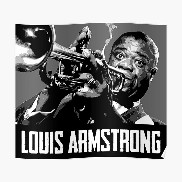 Louis Armstrong. Louis Daniel Armstrong. Satchmo. Satch. Pops. Louie  Essential T-Shirt for Sale by Andika Bahtiar