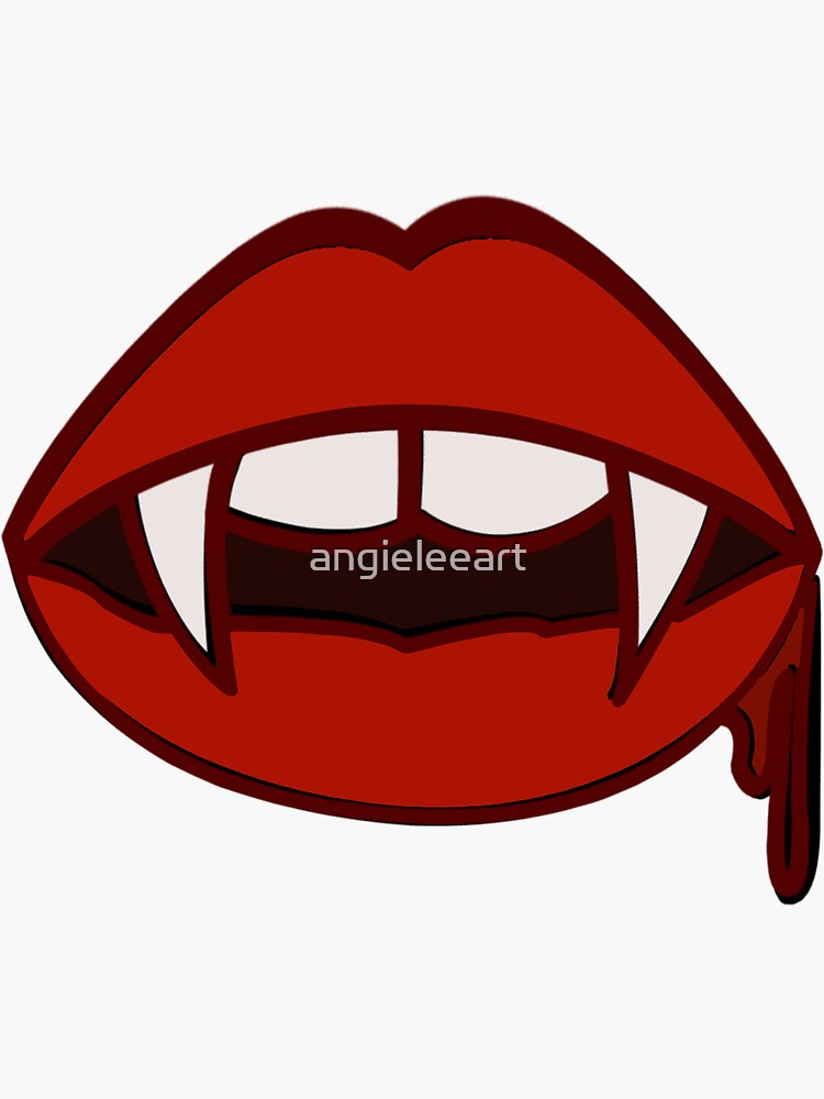 Vampire Vampire Sticker By Angieleeart Redbubble 1818