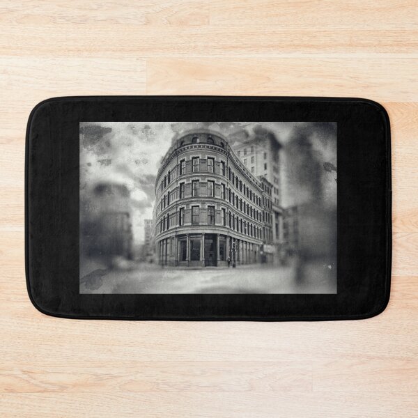 Item preview, Smudged Old Flat Iron Building at Corner of Franklin and Devonshire Boston Massachusetts designed and sold by Stephen Orsillo.