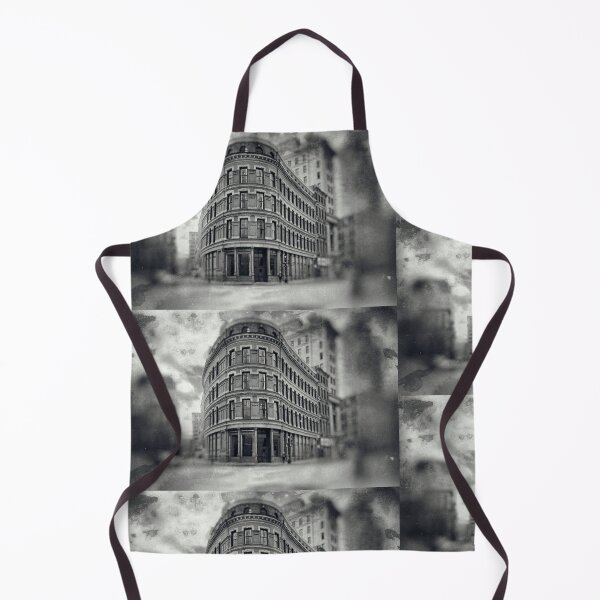 Item preview, Smudged Old Flat Iron Building at Corner of Franklin and Devonshire Boston Massachusetts designed and sold by Stephen Orsillo.