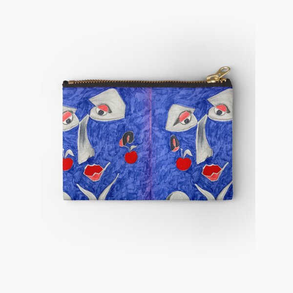 Item preview, Blue face with cherries designed and sold by Sarah Curtiss.