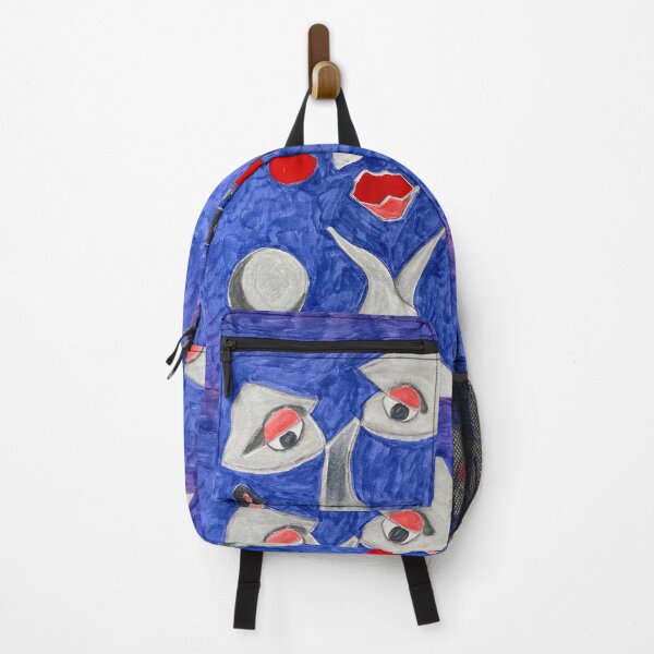 Item preview, Blue face with cherries designed and sold by Sarah Curtiss.